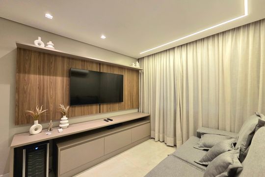 Sala/Cozinha de apartamento para alugar com 1 quarto, 46m² em Itaim Bibi, São Paulo
