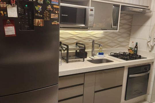 Cozinha de apartamento à venda com 2 quartos, 75m² em Vila Andrade, São Paulo