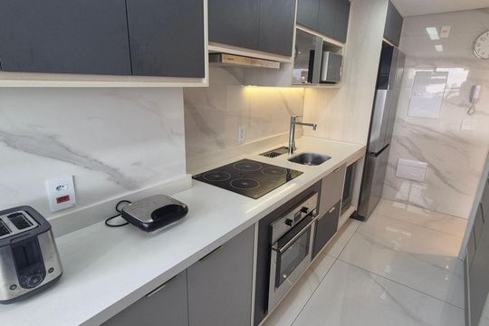 Cozinha de apartamento à venda com 3 quartos, 91m² em Jardim Caboré, São Paulo