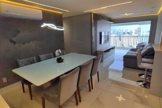 Sala de apartamento à venda com 3 quartos, 91m² em Jardim Caboré, São Paulo