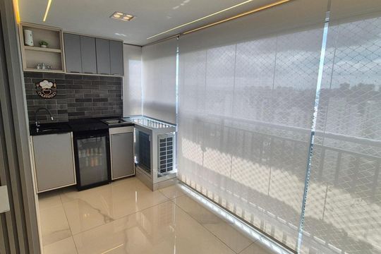 Varanda de apartamento à venda com 3 quartos, 91m² em Jardim Caboré, São Paulo
