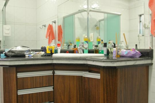 Banheiro da Suíte 1  de casa para alugar com 2 quartos, 200m² em Centro, São Bernardo do Campo