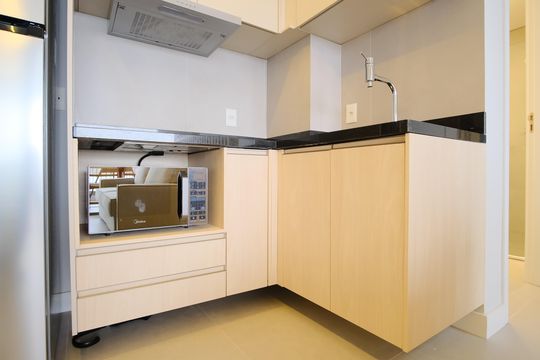 Cozinha de kitnet/studio para alugar com 1 quarto, 33m² em Vila Gomes Cardim, São Paulo