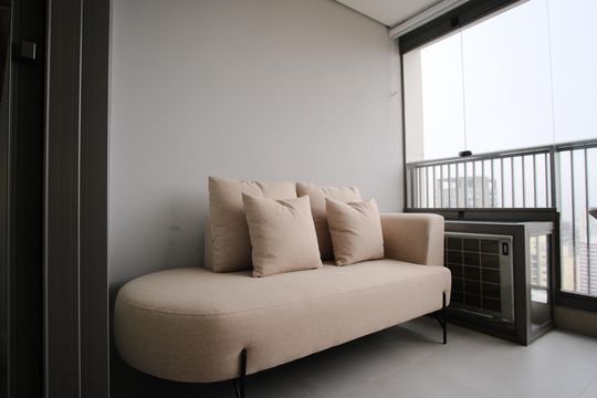 Varanda de kitnet/studio para alugar com 1 quarto, 33m² em Vila Gomes Cardim, São Paulo