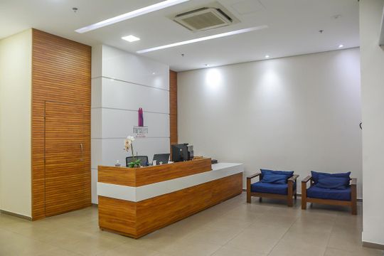 Área comum - hall de kitnet/studio para alugar com 1 quarto, 36m² em Jardim do Mar, São Bernardo do Campo