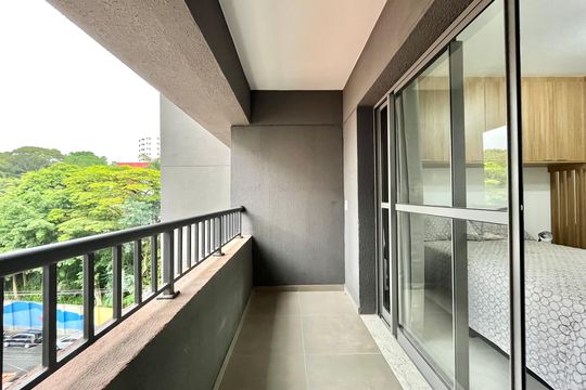 Varanda  de kitnet/studio para alugar com 1 quarto, 35m² em Vila Mascote, São Paulo