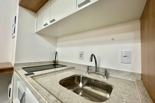 Cozinha de kitnet/studio para alugar com 1 quarto, 35m² em Vila Mascote, São Paulo