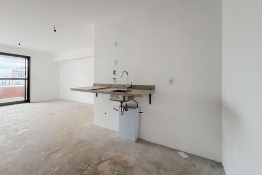 Cozinha de kitnet/studio à venda com 1 quarto, 34m² em Vila Mariana, São Paulo