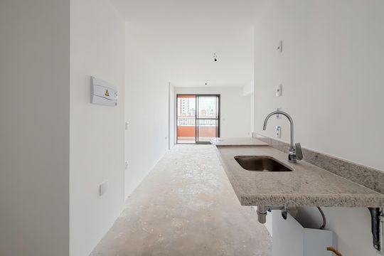 Cozinha de kitnet/studio à venda com 1 quarto, 34m² em Vila Mariana, São Paulo