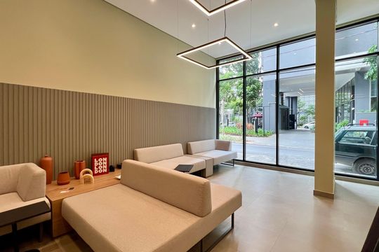 Hall de entrada de kitnet/studio para alugar com 1 quarto, 25m² em Pinheiros, São Paulo