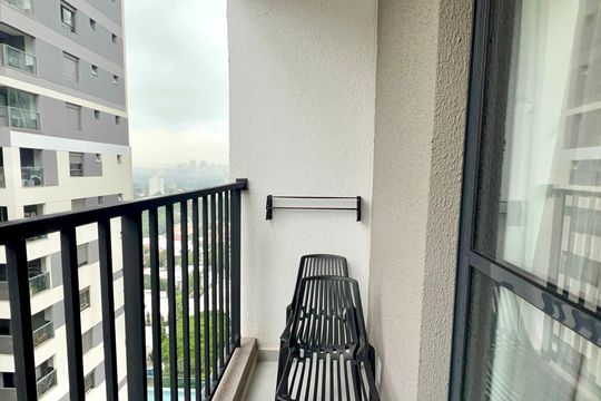 Varanda de kitnet/studio para alugar com 1 quarto, 25m² em Pinheiros, São Paulo