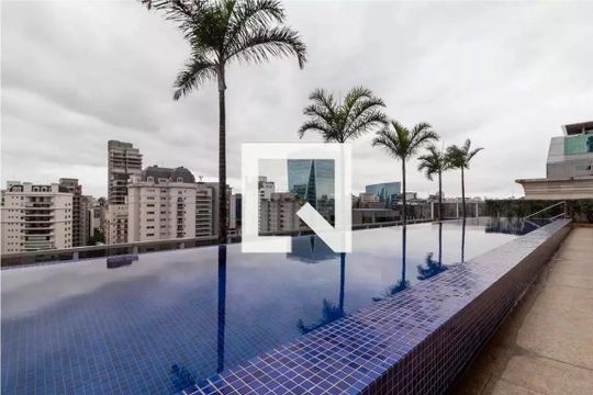 Área comum - Piscina de apartamento para alugar com 1 quarto, 54m² em Vila Olímpia, São Paulo