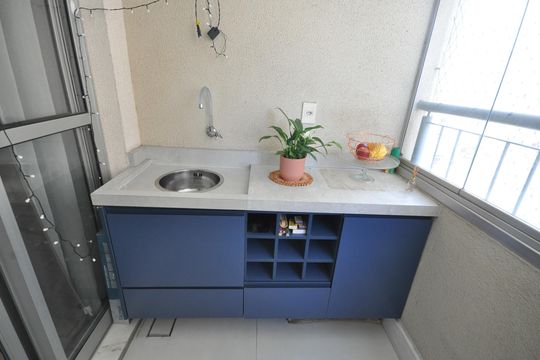 Sacada Gourmet de apartamento para alugar com 3 quartos, 68m² em Guapira, São Paulo