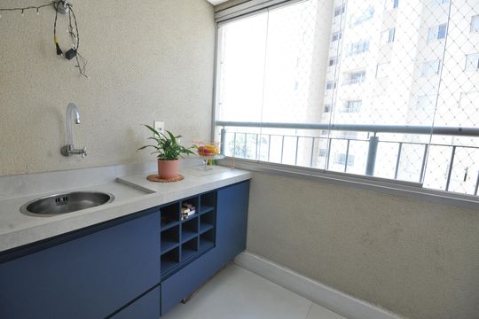 Sacada Gourmet de apartamento para alugar com 3 quartos, 68m² em Guapira, São Paulo