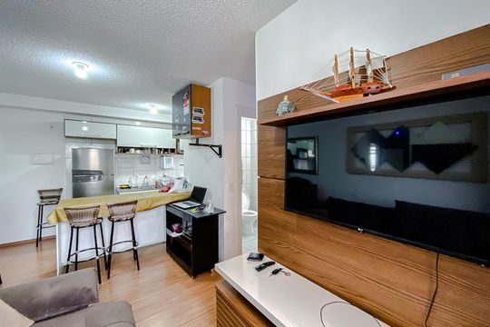 Sala de apartamento à venda com 1 quarto, 37m² em Mooca, São Paulo