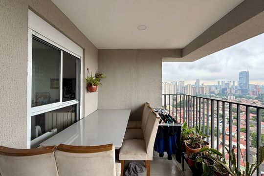 Sacada de apartamento à venda com 3 quartos, 79m² em Vila Cruzeiro, São Paulo