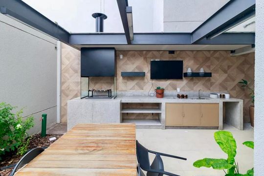 Churrasqueira  de apartamento à venda com 3 quartos, 79m² em Vila Cruzeiro, São Paulo