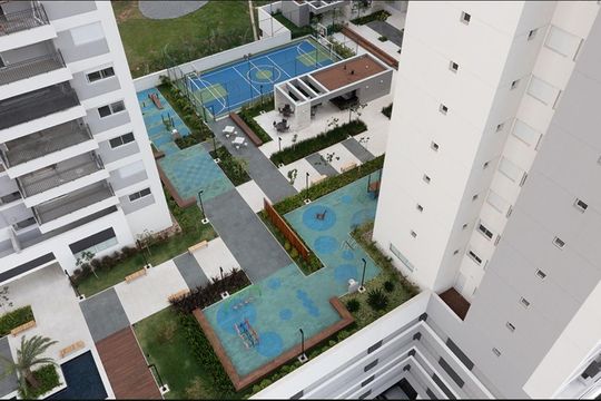 Vista da varanda de apartamento à venda com 3 quartos, 91m² em Jardim Caboré, São Paulo