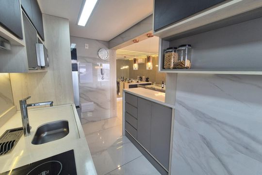 Cozinha de apartamento à venda com 3 quartos, 91m² em Jardim Caboré, São Paulo