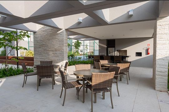 Área externa de apartamento à venda com 3 quartos, 91m² em Jardim Caboré, São Paulo