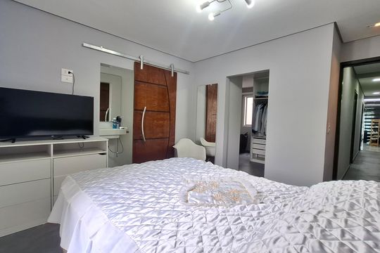 Quarto 1 suíte  de apartamento à venda com 3 quartos, 150m² em Parque das Nações, Santo André