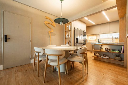 Sala/Cozinha de apartamento à venda com 2 quartos, 95m² em Cerqueira César, São Paulo