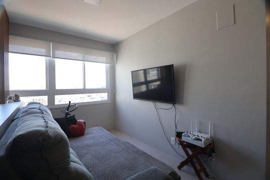 Sala de apartamento à venda com 2 quartos, 53m² em Fátima, Canoas
