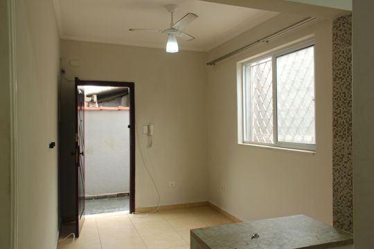 Sala de apartamento para alugar com 1 quarto, 40m² em Marapé, Santos
