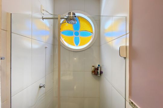 Banheiro da Suíte 1 de apartamento para alugar com 3 quartos, 110m² em Sion, Belo Horizonte
