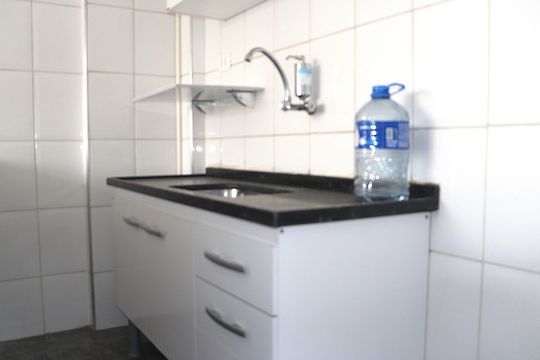 Cozinha de apartamento para alugar com 1 quarto, 38m² em Bela Vista, São Paulo