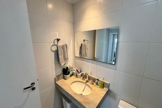 Banheiro da Suíte 1 de apartamento para alugar com 3 quartos, 127m² em Jardim Independência (são Paulo), São Paulo