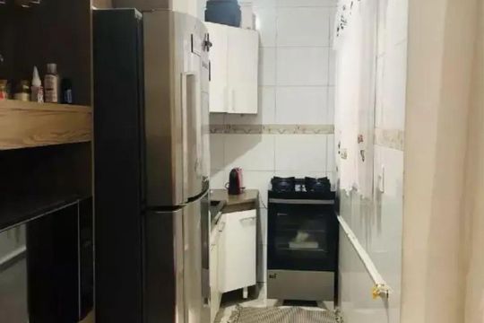 Cozinha de apartamento à venda com 2 quartos, 60m² em Vila Guiomar, Santo André
