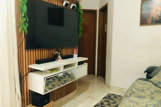 Sala de apartamento à venda com 2 quartos, 60m² em Vila Guiomar, Santo André