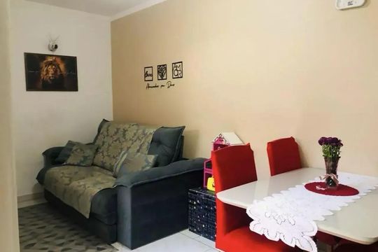 Sala de apartamento à venda com 2 quartos, 60m² em Vila Guiomar, Santo André
