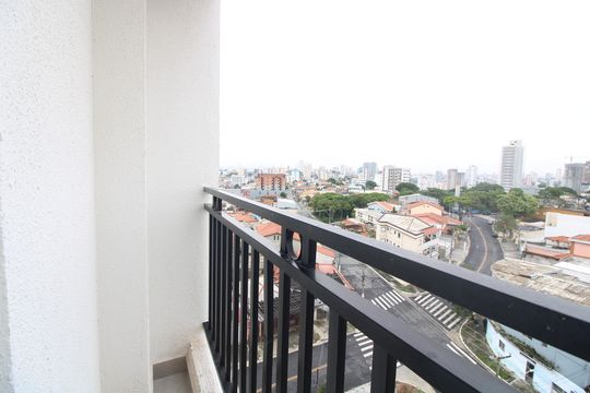 Varanda Quarto de apartamento para alugar com 1 quarto, 32m² em Vila Guilhermina, São Paulo