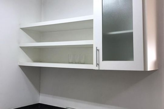 Cozinha de apartamento à venda com 1 quarto, 27m² em Brooklin Novo, São Paulo