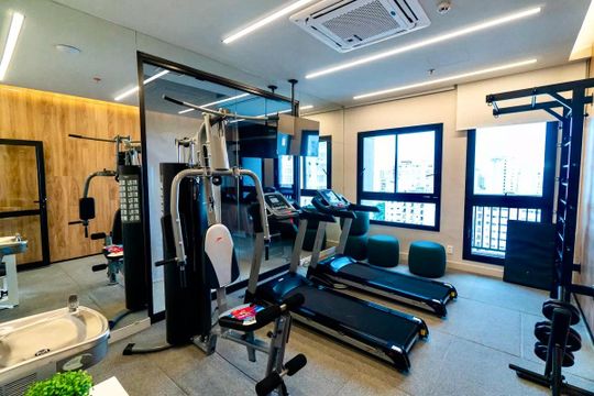 Área comum - Academia de apartamento à venda com 1 quarto, 26m² em Vila Mariana, São Paulo