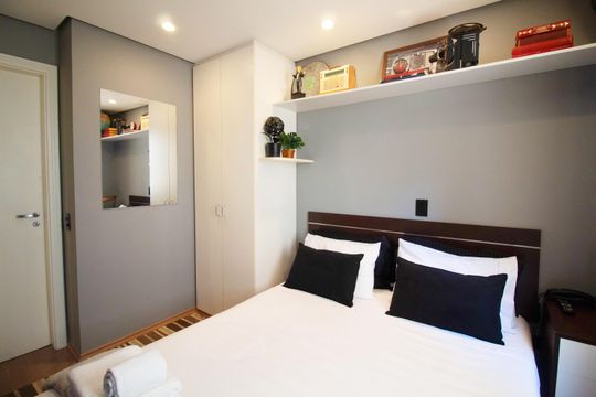 Quarto de apartamento para alugar com 1 quarto, 27m² em Jardim Paulista, São Paulo