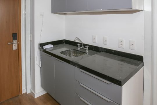Cozinha de apartamento à venda com 1 quarto, 41m² em Perdizes, São Paulo
