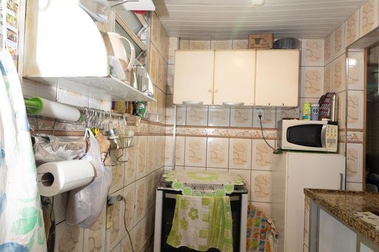 Cozinha e Área de Serviço de apartamento para alugar com 2 quartos, 46m² em Padre Miguel, Rio de Janeiro