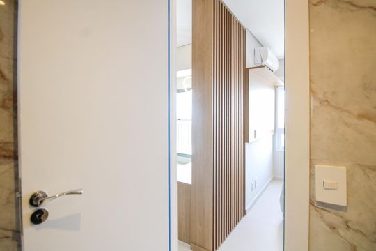 Banheiro de kitnet/studio para alugar com 1 quarto, 30m² em Belenzinho, São Paulo