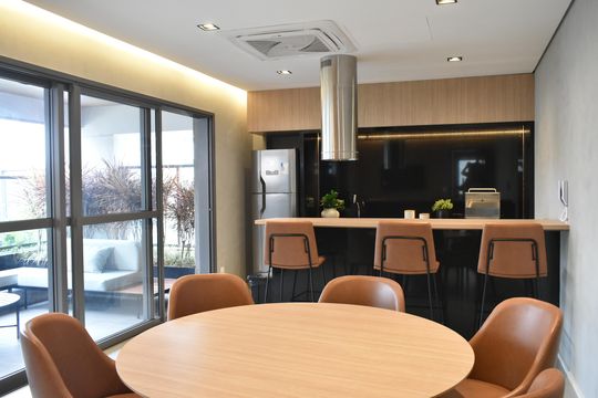 Área comum - Salão de festas de kitnet/studio para alugar com 0 quarto, 27m² em Vila Clementino, São Paulo