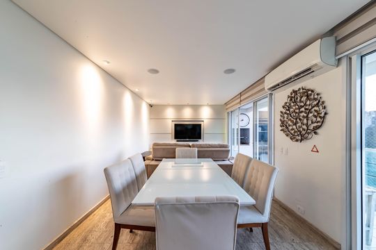 Sala de apartamento à venda com 2 quartos, 129m² em Parque do Morumbi, São Paulo