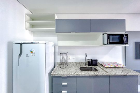 Cozinha de kitnet/studio à venda com 1 quarto, 35m² em Cidade Mãe do Céu, São Paulo