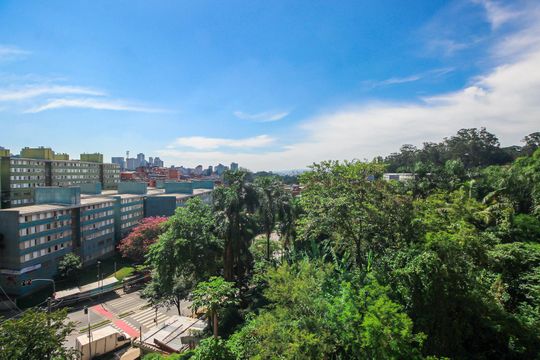 Vista do Studio - Quarto de kitnet/studio à venda com 1 quarto, 23m² em Paraíso do Morumbi, São Paulo