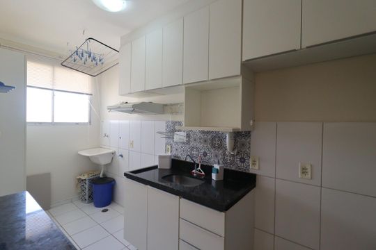 Cozinha de apartamento para alugar com 2 quartos, 54m² em Bonfim Paulista, Ribeirão Preto