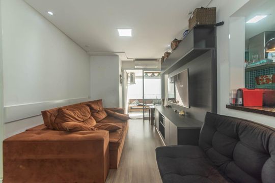 Sala de apartamento à venda com 2 quartos, 75m² em Barcelona, São Caetano do Sul
