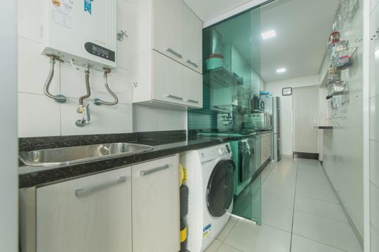 Área de serviço de apartamento à venda com 2 quartos, 75m² em Barcelona, São Caetano do Sul