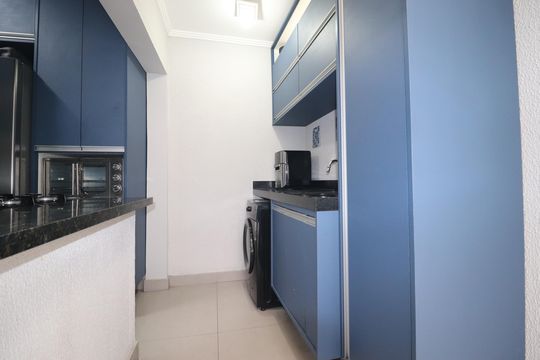 Área de Serviço de apartamento à venda com 2 quartos, 55m² em Vila Santo Alberto, Santo André