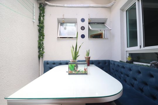 Espaço Gourmet de apartamento à venda com 2 quartos, 55m² em Vila Santo Alberto, Santo André